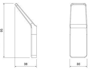 Крючок IDDIS Slide белый матовый SLIWT10i41 Крючок IDDIS Slide белый матовый SLIWT10i41, 2