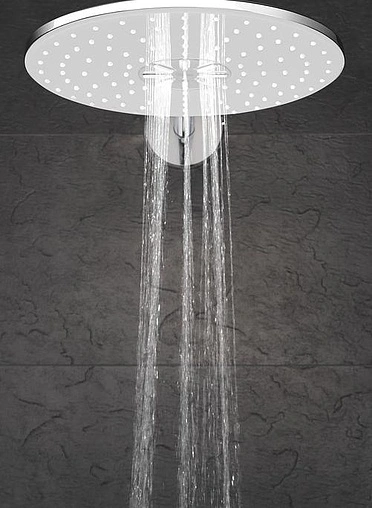 Лейка верхнего душа с потолочным креплением Grohe Rainshower SmartActive белый/хром 26477LS0