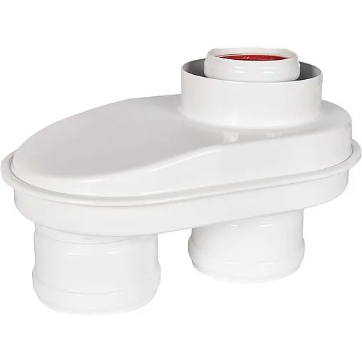 Адаптер разделительный Ø 60/100 x 80/80мм (алюм.) Rommer RCA-8080-210002