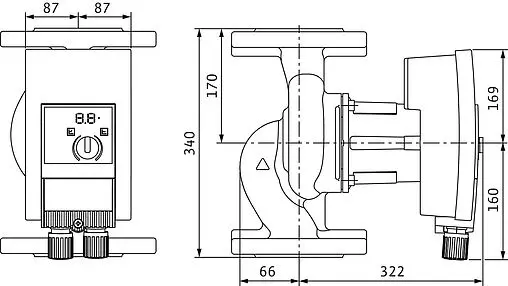 Насос циркуляционный Wilo Yonos MAXO 50/0.5-16 2120652 Насос циркуляционный Wilo Yonos MAXO 50/0.5-16 2120652