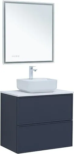 Тумба-умывальник Aquanet Арт 75 маренго 00313265+00318925