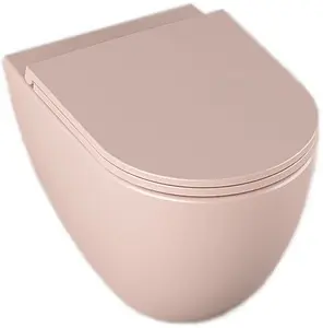 Унитаз подвесной безободковый ISVEA Infinity лососевый 10NF02001SV-2S Унитаз подвесной безободковый ISVEA Infinity лососевый 10NF02001SV-2S, 1