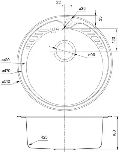 Мойка кухонная IDDIS Suno 60 L хром SUN60PLi77K