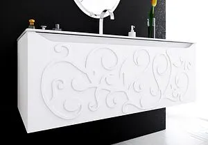 Тумба под умывальник подвесная Clarberg Elegance Т10м белый EL0110 Тумба под умывальник подвесная Clarberg Elegance Т10м белый EL0110, 3