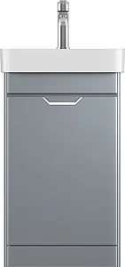 Тумба-умывальник напольная ISVEA Fonte 48 серый 21USS004049I+10SQ50048SV, 1