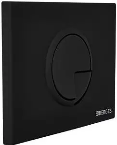 Клавиша смыва для унитаза BERGES Novum R5 Soft Touch 040025 черный матовый Клавиша смыва для унитаза BERGES Novum R5 Soft Touch 040025 черный матовый, 2