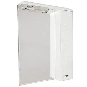 Шкаф-зеркало Aquaton Лиана 60 R белый 1A162702LL01R, 1