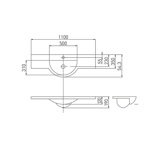 Раковина Aquaton Лацио 110 белый 1A701931LC010