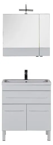 Шкаф-зеркало Aquanet Верона 75 L белый 00175381