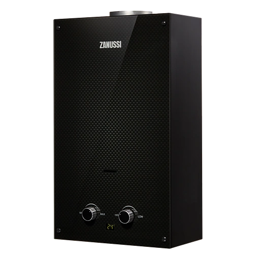 Водонагреватель проточный газовый Zanussi GWH 10 Fonte Glass Carbon