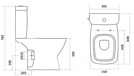 Унитаз-компакт Santek Нео белый 1WH302194