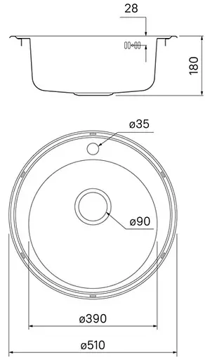 Мойка кухонная IDDIS Barse 51 хром BAR51S0i77