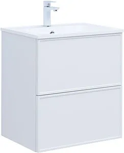 Тумба-умывальник Aquanet Арт 60 белый матовый 00313254+00306390, 1