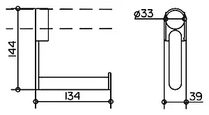 Держатель туалетной бумаги Keuco Plan хром 34962010000 Держатель туалетной бумаги Keuco Plan хром 34962010000, 3