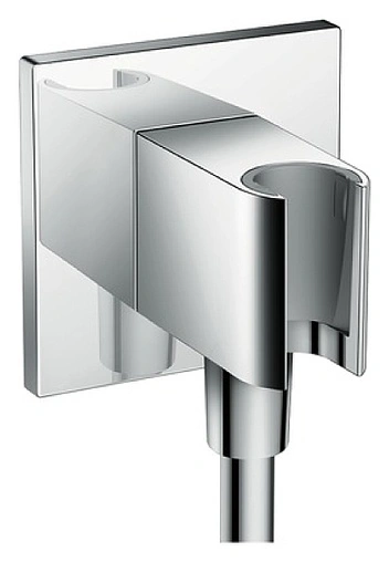 Шланговое подключение с держателем Hansgrohe FixFit Porter Square хром 26486000