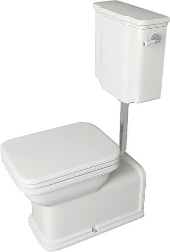 Унитаз со средним бачком Kerasan Waldorf белый 411601+418301+