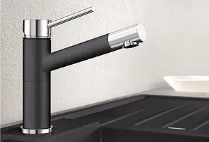 Смеситель для кухни Blanco Alta чёрный/хром 526162 Смеситель для кухни Blanco Alta чёрный/хром 526162, 3