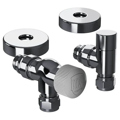 Комплект вентилей терморегулирующих осевых 15x1.0 x ½"н Royal Thermo Design Pro хром RATVXO11215CH Комплект вентилей терморегулирующих осевых 15x1.0 x ½"н Royal Thermo Design Pro хром RATVXO11215CH