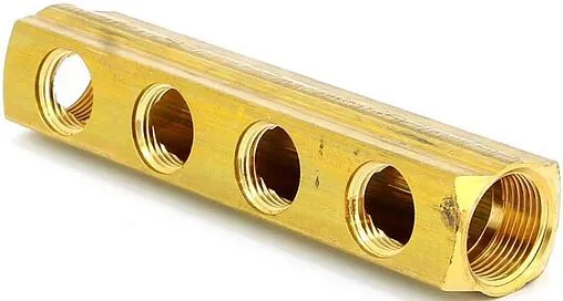 Коллектор распределительный проходной 4 отвода 1&quot;в/в x ½&quot;в Tiemme 1970040