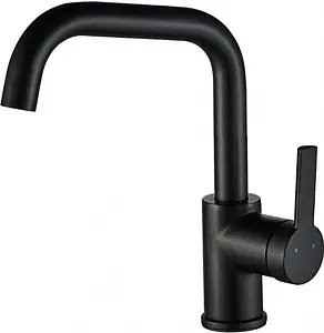 Смеситель для раковины Swedbe Diana чёрный матовый 1011В Смеситель для раковины Swedbe Diana чёрный матовый 1011В, 1