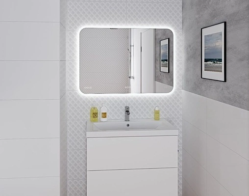 Зеркало с подсветкой Cersanit Led 050 Design Pro 80 с подогревом KN-LU-LED050*80-p-Os Зеркало с подсветкой Cersanit Led 050 Design Pro 80 с подогревом KN-LU-LED050*80-p-Os