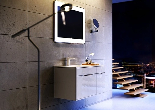 Тумба под умывальник подвесная Aqwella Malaga 100 белый Mal.01.09/L