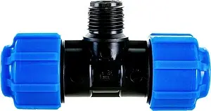 Тройник компрессионный переходной 20мм x ½&quot;н x 20мм ТПК-Аква 51201220, 3