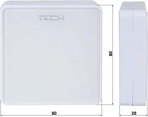 Беспроводной датчик температуры пола TECH ST-C-8f белый WG.03.0132, 2