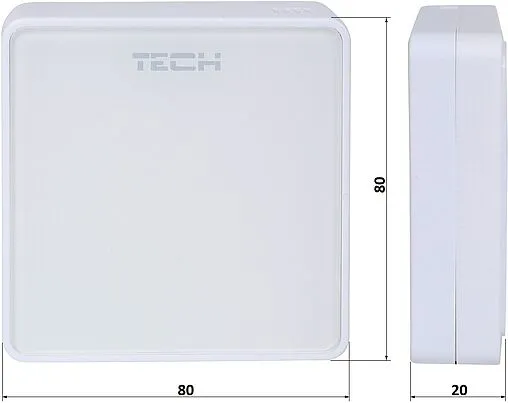 Беспроводной датчик температуры пола TECH ST-C-8f белый WG.03.0132