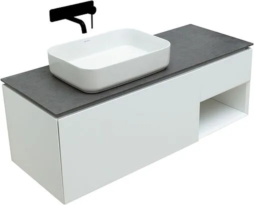 Тумба-умывальник подвесная Allen Brau Infinity 120 L белый 1.21006.WM+