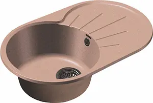 Мойка кухонная GranFest Rondo R-750L светло-розовый Мойка кухонная GranFest Rondo R-750L светло-розовый, 1