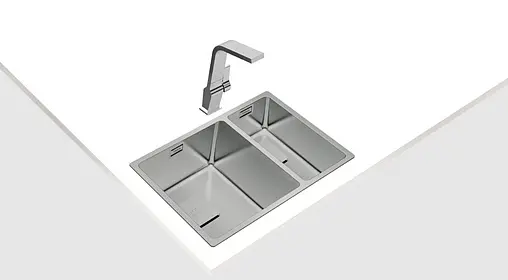 Мойка кухонная Teka FlexLinea RS15 2B 580 POLISHED нержавеющая сталь полированная 115030010