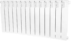 Радиатор биметаллический 14 секции нижнее правое подключение Stout Space 500 SRB-0320-050014 Радиатор биметаллический 14 секции нижнее правое подключение Stout Space 500 SRB-0320-050014, 1