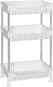 Этажерка трёхъярусная Grampus белый GR-8351, 1