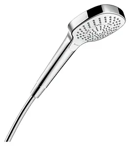 Лейка ручного душа Hansgrohe Croma Select Е 110 Multi 3jet хром/белый 26810400 Лейка ручного душа Hansgrohe Croma Select Е 110 Multi 3jet хром/белый 26810400, 1