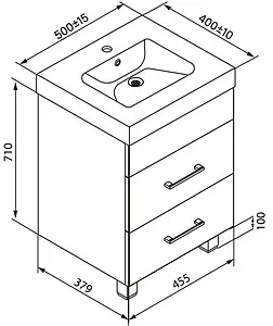 Тумба под умывальник напольная IDDIS New Custo 50 белый NCU50W0i95 Тумба под умывальник напольная IDDIS New Custo 50 белый NCU50W0i95, 2