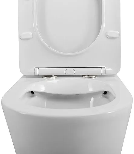 Унитаз-компакт безободковый BelBagno Flay-R белый BB2149CPR/SC+BB2149T