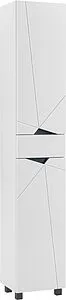 Шкаф-пенал напольный Домино Vector 35 L белый DV6601P, 1