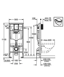Комплект 5 в 1 Grohe Solido Perfect 39192000 с кнопкой Skate Air хром глянцевый Комплект 5 в 1 Grohe Solido Perfect 39192000 с кнопкой Skate Air хром глянцевый, 2