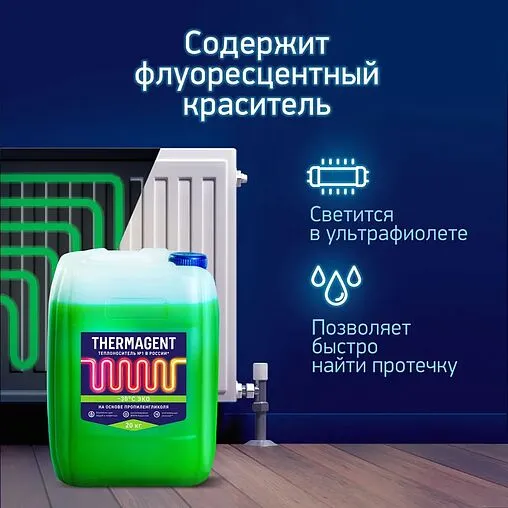 Теплоноситель (Антифриз) пропиленгликоль Thermagent EKO -30 45кг 914574