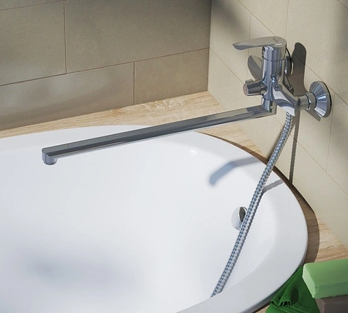 Смеситель для ванны с длинным изливом IDDIS Ray хром RAYSBL2i10WA