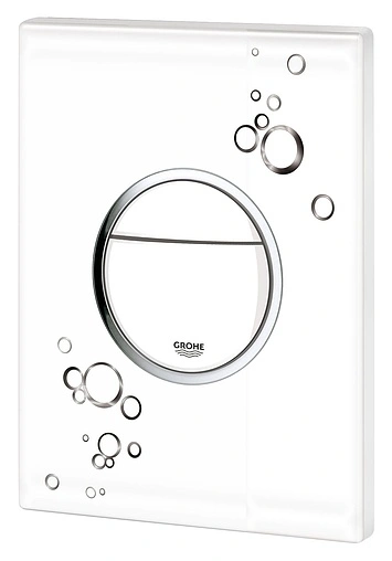 Клавиша смыва для унитаза Grohe Nova Cosmopolitan Print 38847LI0 белый глянцевый