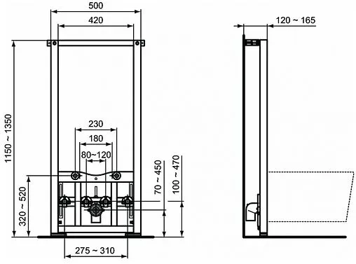 Комплект 3 в 1 Ideal Standard Strada II D387001