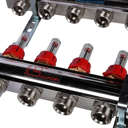 Группа коллекторная с расходомерами 6 отводов 1&quot;в/в x ¾&quot;ек Luxor CD 473M/6 15652706MN