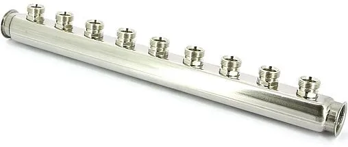 Коллектор распределительный проходной 9 отводов 1&quot;в/в x ¾&quot;ек Uni-fitt 430I4309