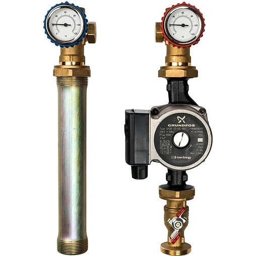 Насосный модуль с прямым контуром 1½&quot;н х 1&quot;в Stout SDG-0001-002502 с насосом Grundfos UPSO 25-65 180