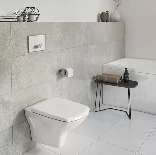 Клавиша смыва для унитаза Cersanit Actis 60170 стекло/белый