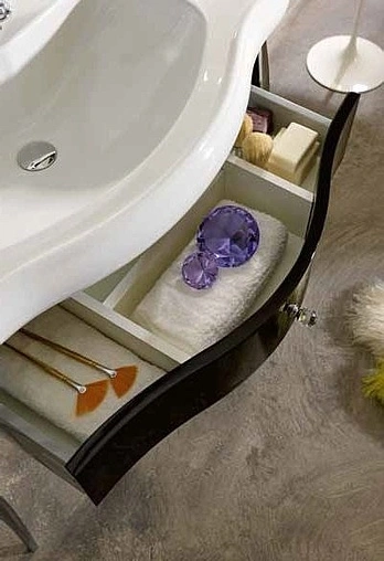 Консоль напольная Kerasan Retro 100 белый/хром 7363K7