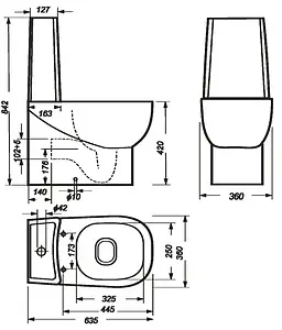Унитаз-компакт Sanita Luxe Infinity mono SL DM белый INFSLCC01040822 Унитаз-компакт Sanita Luxe Infinity mono SL DM белый INFSLCC01040822, 2