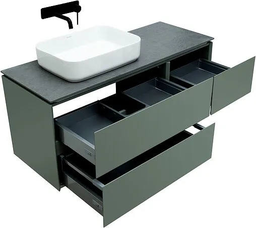 Тумба под умывальник подвесная Allen Brau Infinity 120 L олива 1.21005.CGM